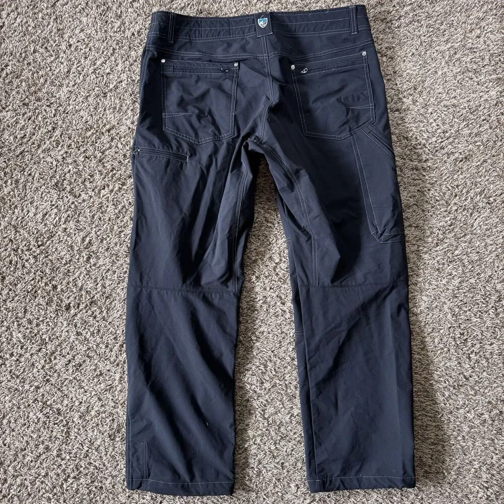 Kuhl Destroyr Pants Mens 38x30 Black Outdoor Hiking Destroyer Stretch Outdoor